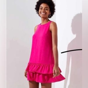 Cutout Flounce Swing Dress